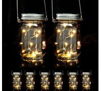 relaxdays 8 x LED Solar verre