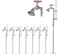 relaxdays 8 x pluviomètres robinet d'eau