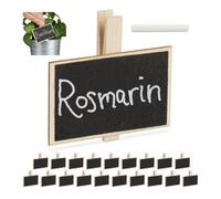 Relaxdays 80 pincettes en bois