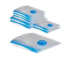 Relaxdays 80 sacs sous vide vêtements, 3 tailles