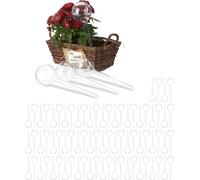 relaxdays 80 x boules d'arrosage transparentes
