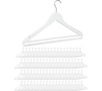 relaxdays 80 x cintres en bois blanc