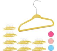 relaxdays 80 x cintres enfants jaune