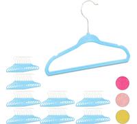 relaxdays 80 x cintres enfants turquoise