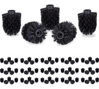 relaxdays 80 x tête de brosse WC de rechange noire