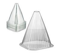 Relaxdays 80x cloches à salade transparentes