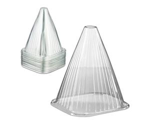 Relaxdays 80x cloches à salade transparentes