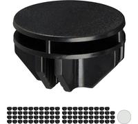 relaxdays 80x Pièce de jonction Étagère enfichable noire