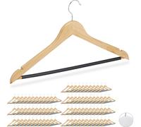 relaxdays 84 x cintres en bois naturel