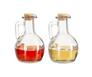 Relaxdays 8x Bouteilles huile et vinaigre en verre