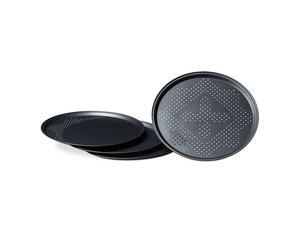 Relaxdays 8x Plaques de cuisson pizza perforées