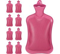 relaxdays 9 x bouillotte 2 litres rose