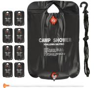 relaxdays 9 x douche de camping 20 litres