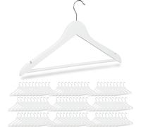 relaxdays 90 x cintres en bois blanc