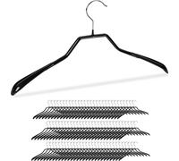relaxdays 90 x cintres pour costumes noirs