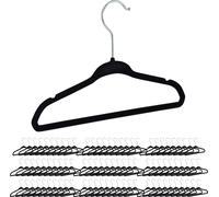relaxdays 90 x cintres pour enfants velours noir