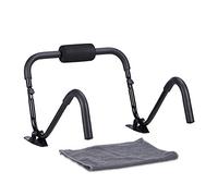 Relaxdays AB Roller Trainer Fitness avec socle appareil d’entraînement maison muscles abdominaux Crunch trainer HxlxP: 50 x 60 x 50 cm, noir