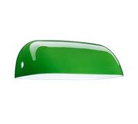 Relaxdays Abat-Jour de Rechange pour Lampe de banquier, Verre, HxLxP : env. 7,5 x 22,5 x 13,5 cm, Vert