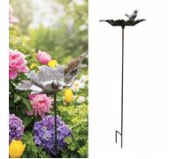 Relaxdays Bain d'oiseaux en fonte
