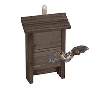 Relaxdays Abri à Chauves-Souris, Large Refuge pour chauvesouris, HxLxP : 29 x 18 x 6 cm, Jardin, nichoir, Bois, Marron
