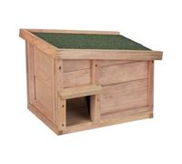 Relaxdays Abri avec sol pour hérisson