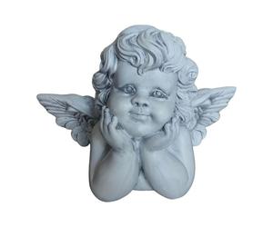 Relaxdays Ange funéraire couché, 31cm