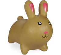 relaxdays Animal sauteur lapin marron clair