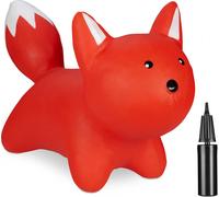relaxdays Animal sauteur renard, rouge rouge