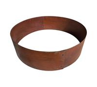 Relaxdays Anneau de Plantation Corten H x D 20 x 70 cm, Bordure de pelouse Aspect Rouille, Brun