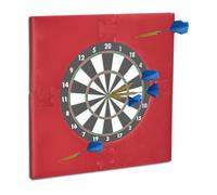 Relaxdays Anneau de protection 'R6' pour cible 45 cm, EVA, anneau récupérateur de fléchettes 71x71x3 cm, bordeaux