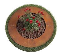 Relaxdays Anneau plat Corten