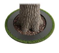 Relaxdays Anneau plat galvanisé