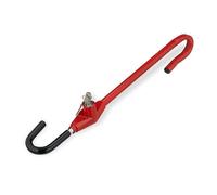 Relaxdays Antivol de Direction Universel en Acier, réglable, pour Voiture et Camping-Car, Noir/Rouge, 81x11.5x4.5 cm