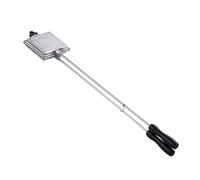 Relaxdays Appareil à Sandwich, Camping, toasteur, réchaud à gaz, Manche: 57 cm de Long, gaufrier: 10x10 cm, argenté