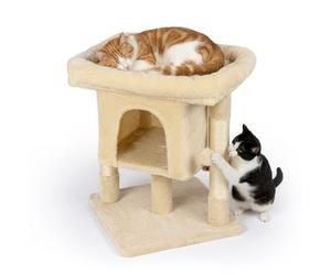 Relaxdays Arbre à chat avec niche et plate-forme