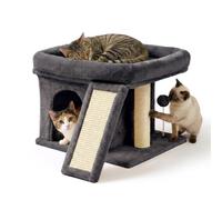 Relaxdays Arbre à chat avec niche et couchage