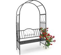 relaxdays Arc de roses avec banc