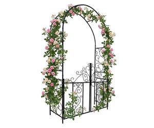 Relaxdays Arc de roses avec portail