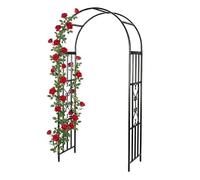Relaxdays Arche noire en métal pour rosiers