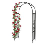 Relaxdays Arche noire en métal pour rosiers