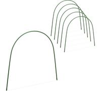 Relaxdays Lot de 6 Arches de Serre-Tunnel, protège Vos Plantes, H x L : 60 x 62 cm, résistant aux intempéries, Vert