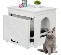 relaxdays Armoire à chat pour bac à litière
