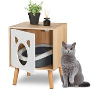 relaxdays Armoire à chats avec porte à charnières