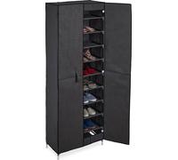 relaxdays Armoire à chaussures en tissu 30 paires de chaussures