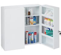 relaxdays Armoire à pharmacie XXL 2 portes