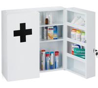 relaxdays Armoire à pharmacie XXL en blanc