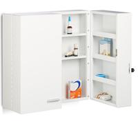 relaxdays Armoire à pharmacie XXL Premium sans norme blanc