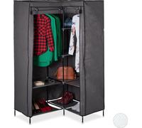 relaxdays Armoire d'angle en tissu