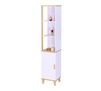Relaxdays Armoire de bain haute porte 3 étagères