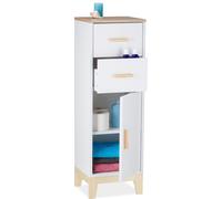 relaxdays Armoire de salle de bain avec 2 tiroirs